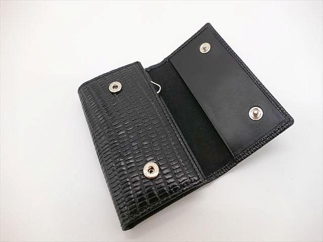 ★2361］未使用＊サルヴァトーレフェラガモ＊　6連　キーケース　リザード調　黒