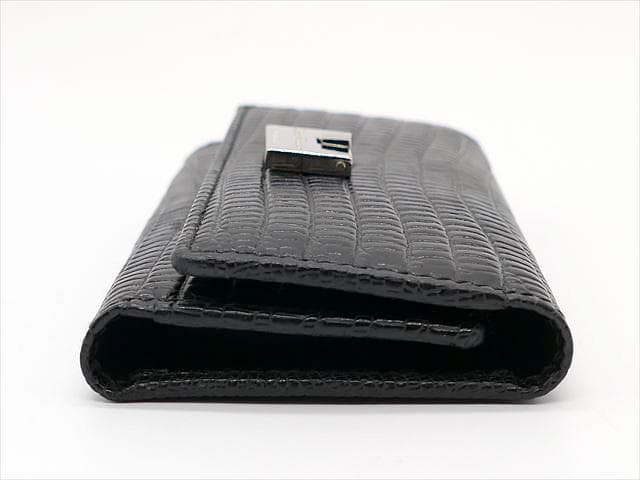 ★2361］未使用＊サルヴァトーレフェラガモ＊　6連　キーケース　リザード調　黒