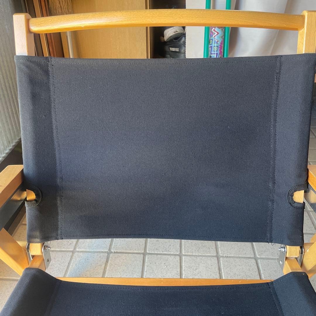 DVERGドベルグ折りたたみ式アウトドアチェア 2脚 黒 ブラック