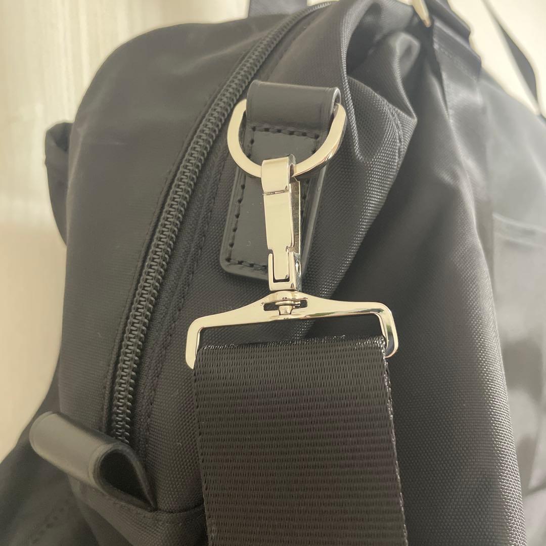 アニエスベー　ブラック ナイロン ビジネスバッグ