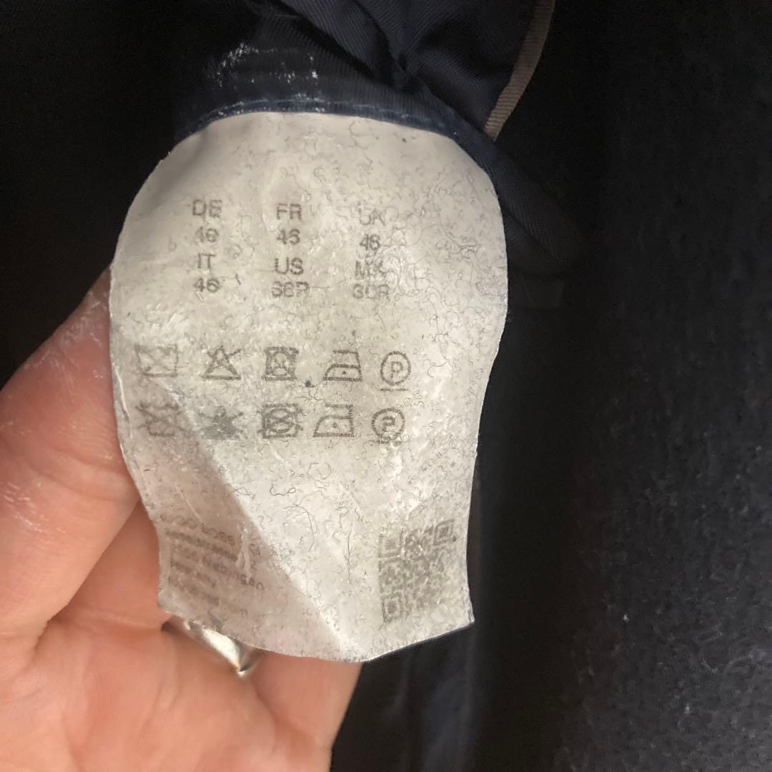 HUGO BOSS ネイビー チェスターコート