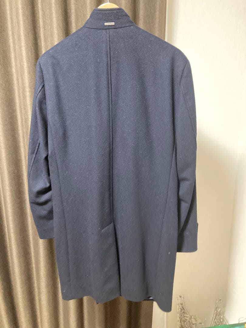 HUGO BOSS ネイビー チェスターコート
