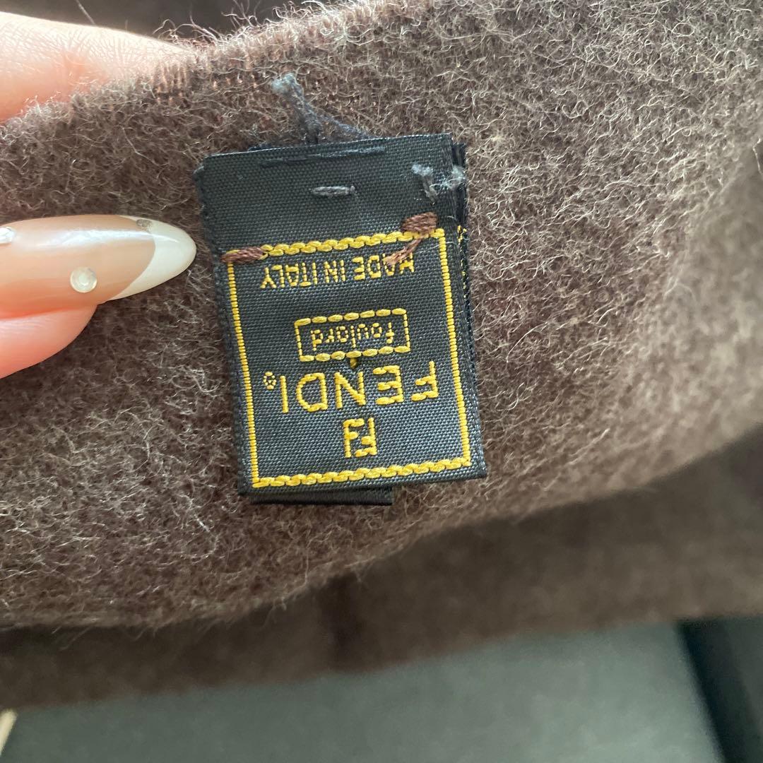 ♡FENDI♡ウールアンゴラ混　マフラー　ブラウン
