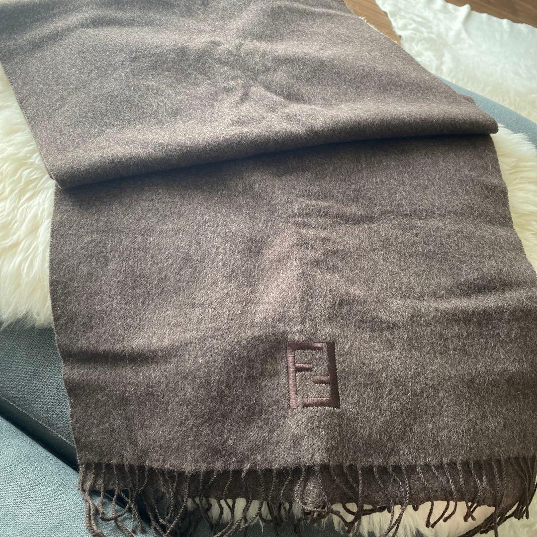 ♡FENDI♡ウールアンゴラ混　マフラー　ブラウン