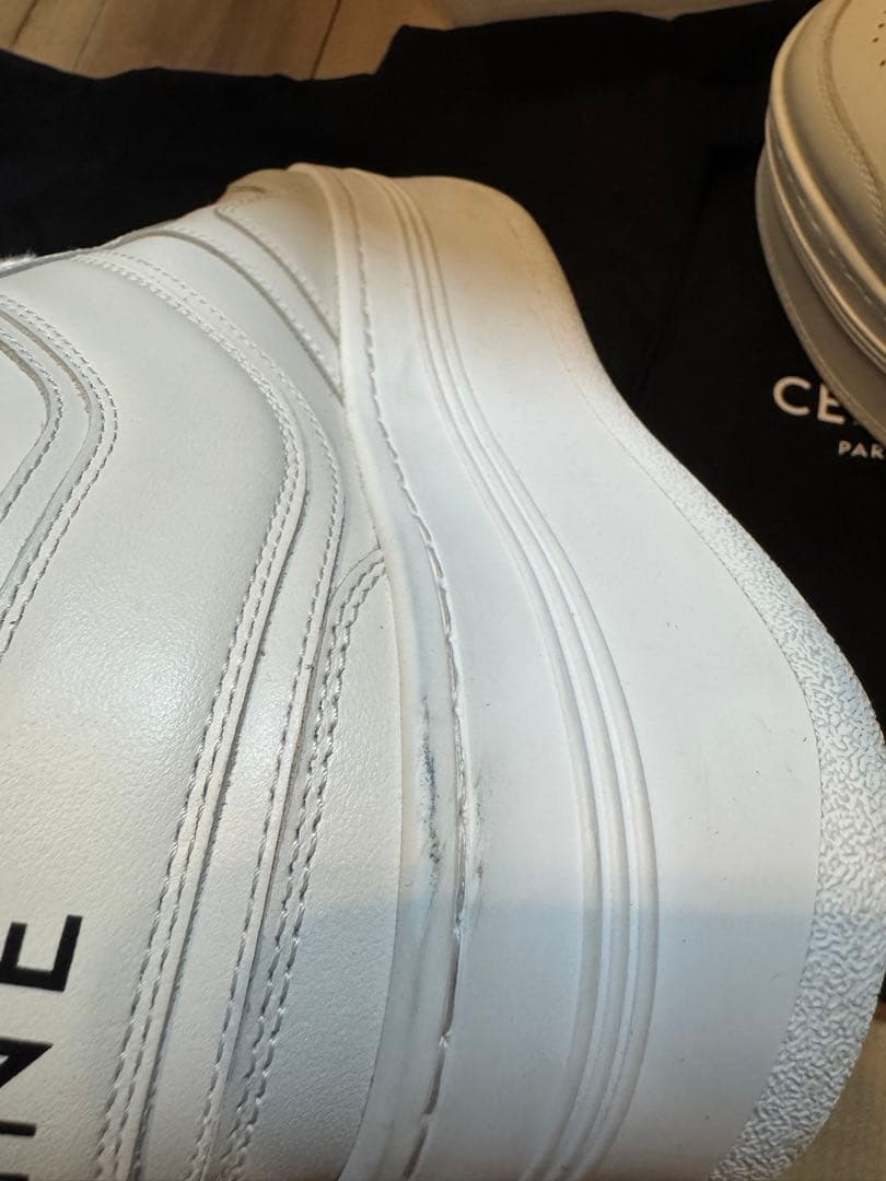 CELINE ブロックスニーカーウェッジアウトソール 厚底 スニーカー 37cm