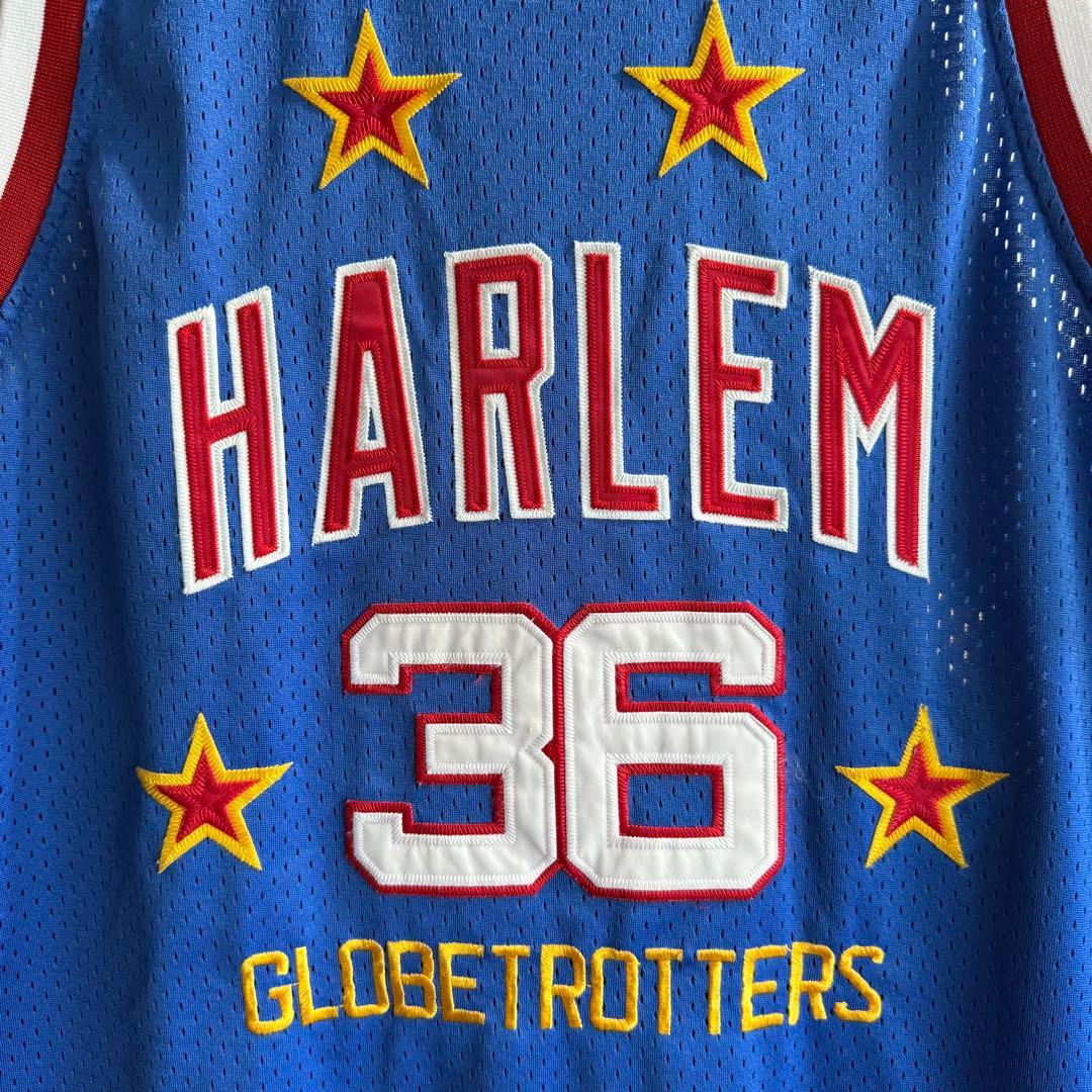 プラチナムフブ ハーレムグローブトロッターズ バスケ ゲームシャツ 00s