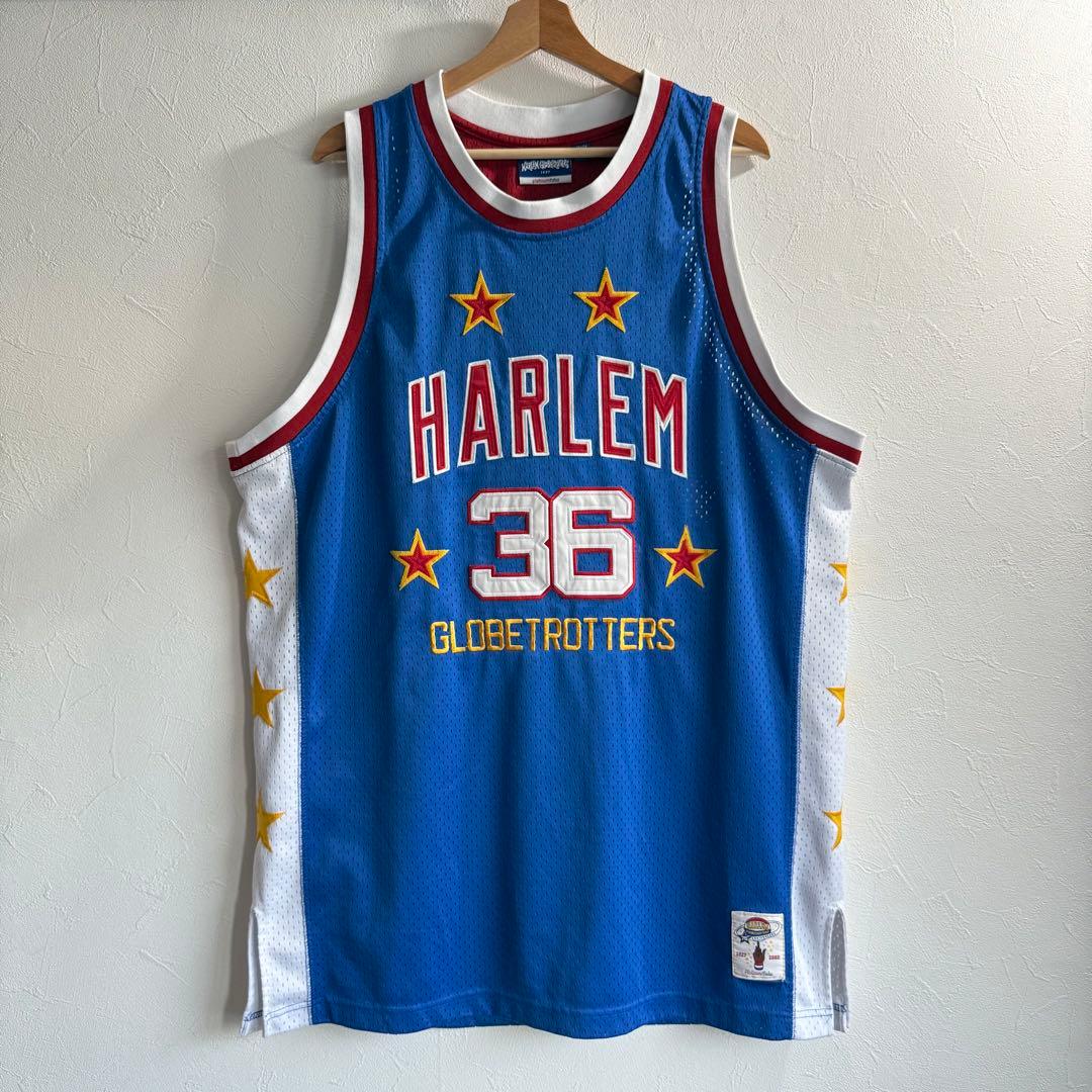 プラチナムフブ ハーレムグローブトロッターズ バスケ ゲームシャツ 00s