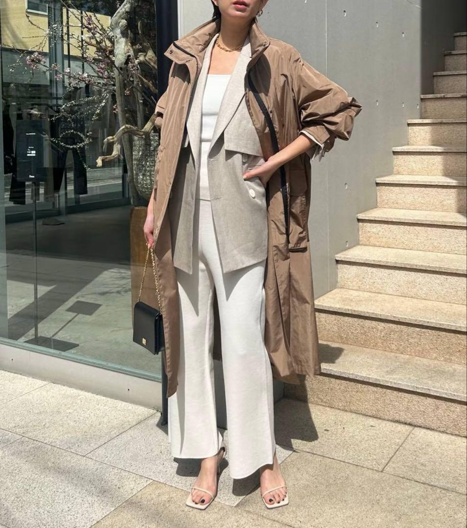 美品　Chaos カオス　プリズムライトコート　キャメル