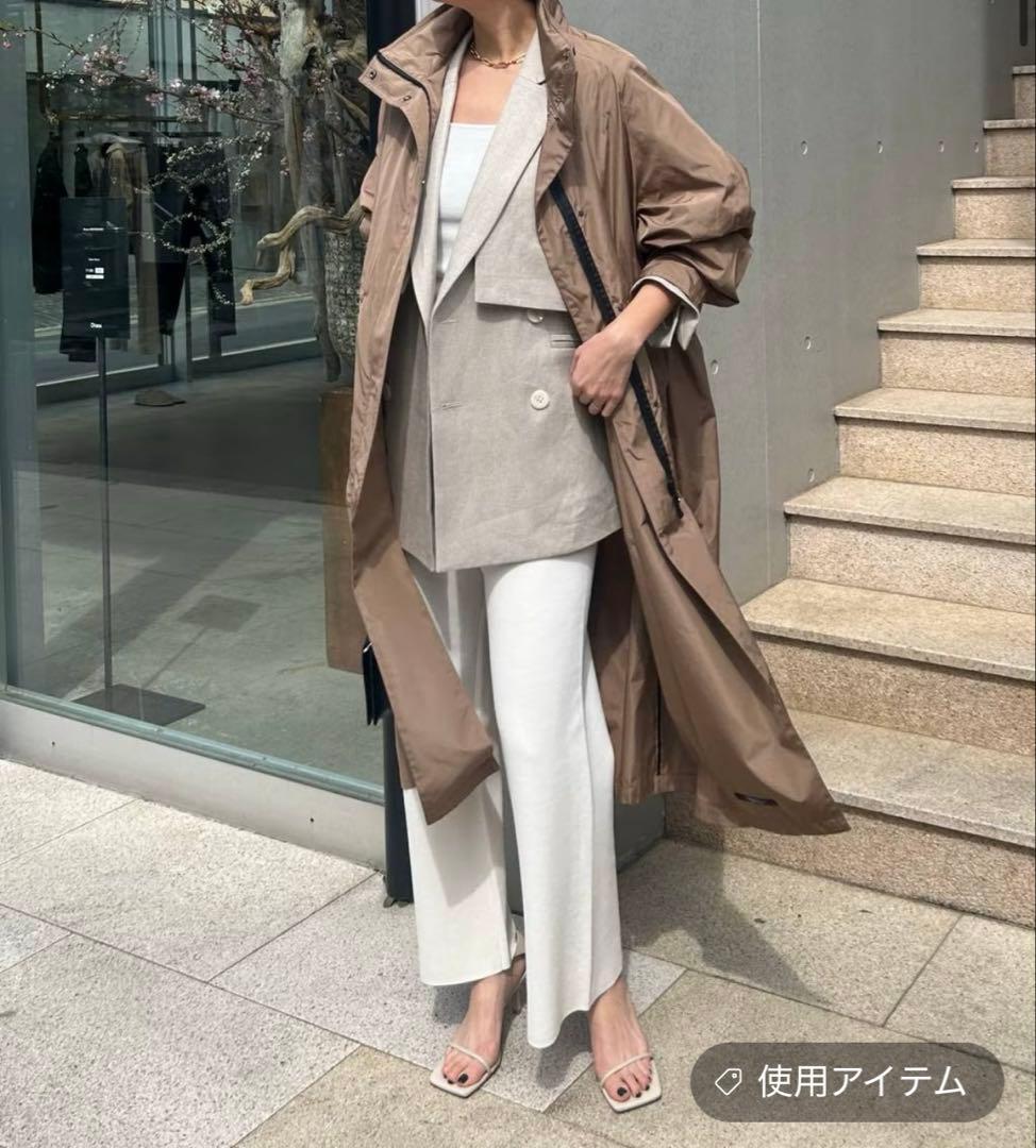 美品　Chaos カオス　プリズムライトコート　キャメル