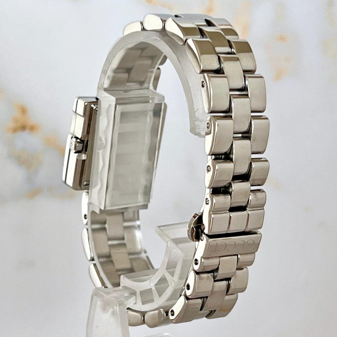【稼働品】グッチ GUCCI 3600L Gフェイス スクエア レディース腕時計