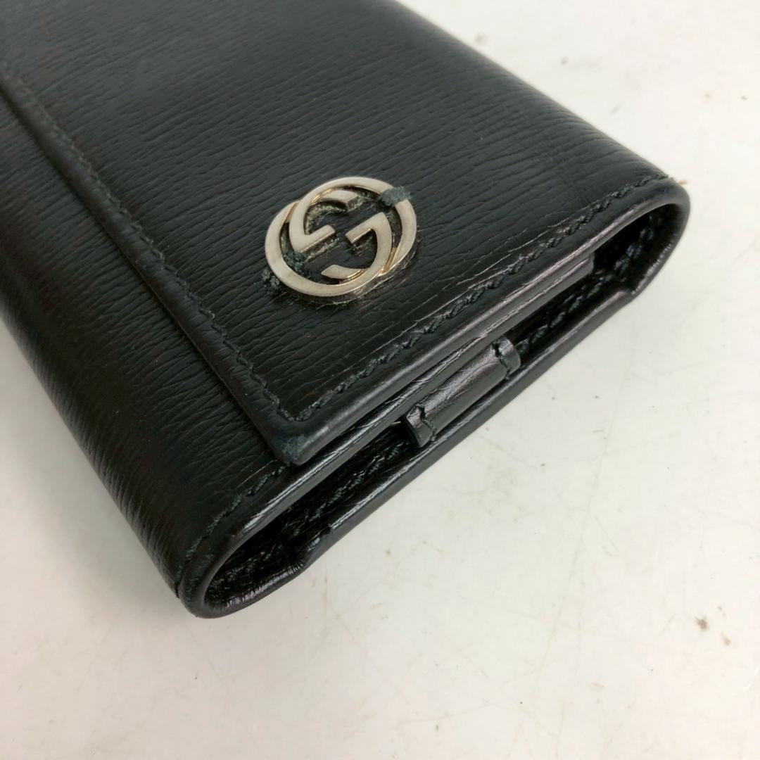 GUCCI グッチ GGキャンバス キーケース ブラック レディース ブランド