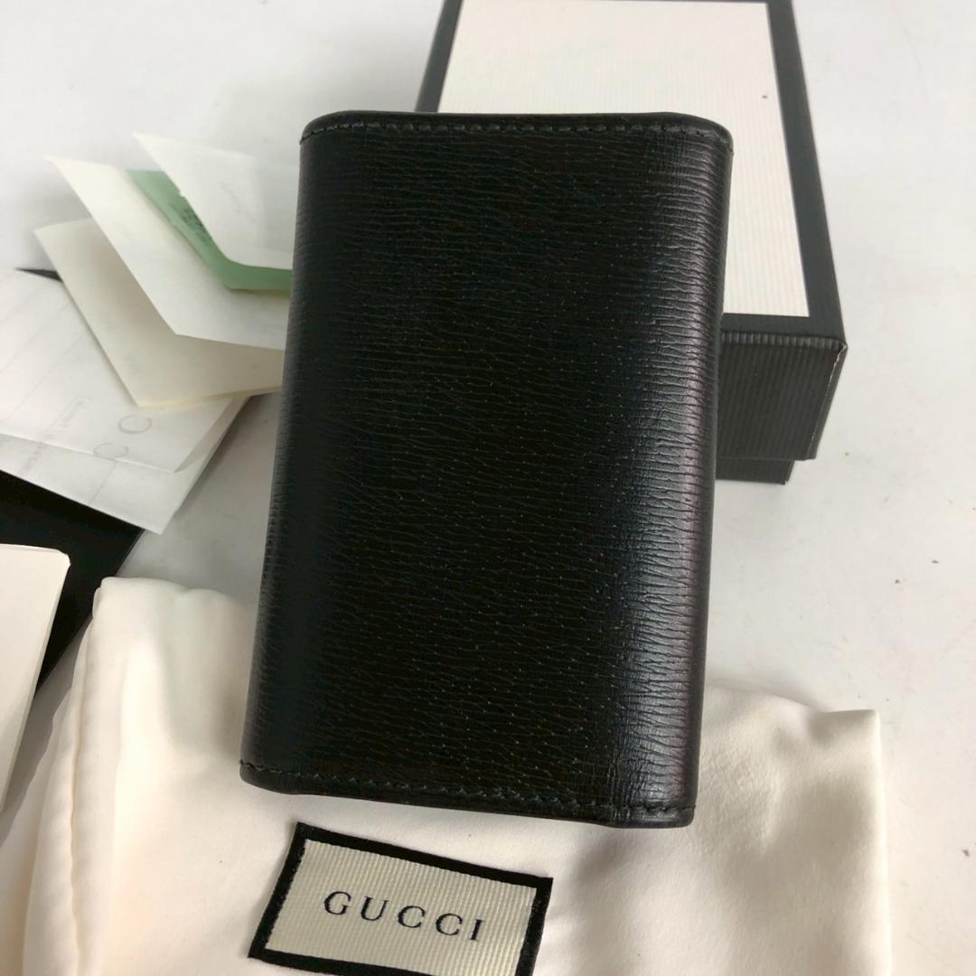 GUCCI グッチ GGキャンバス キーケース ブラック レディース ブランド