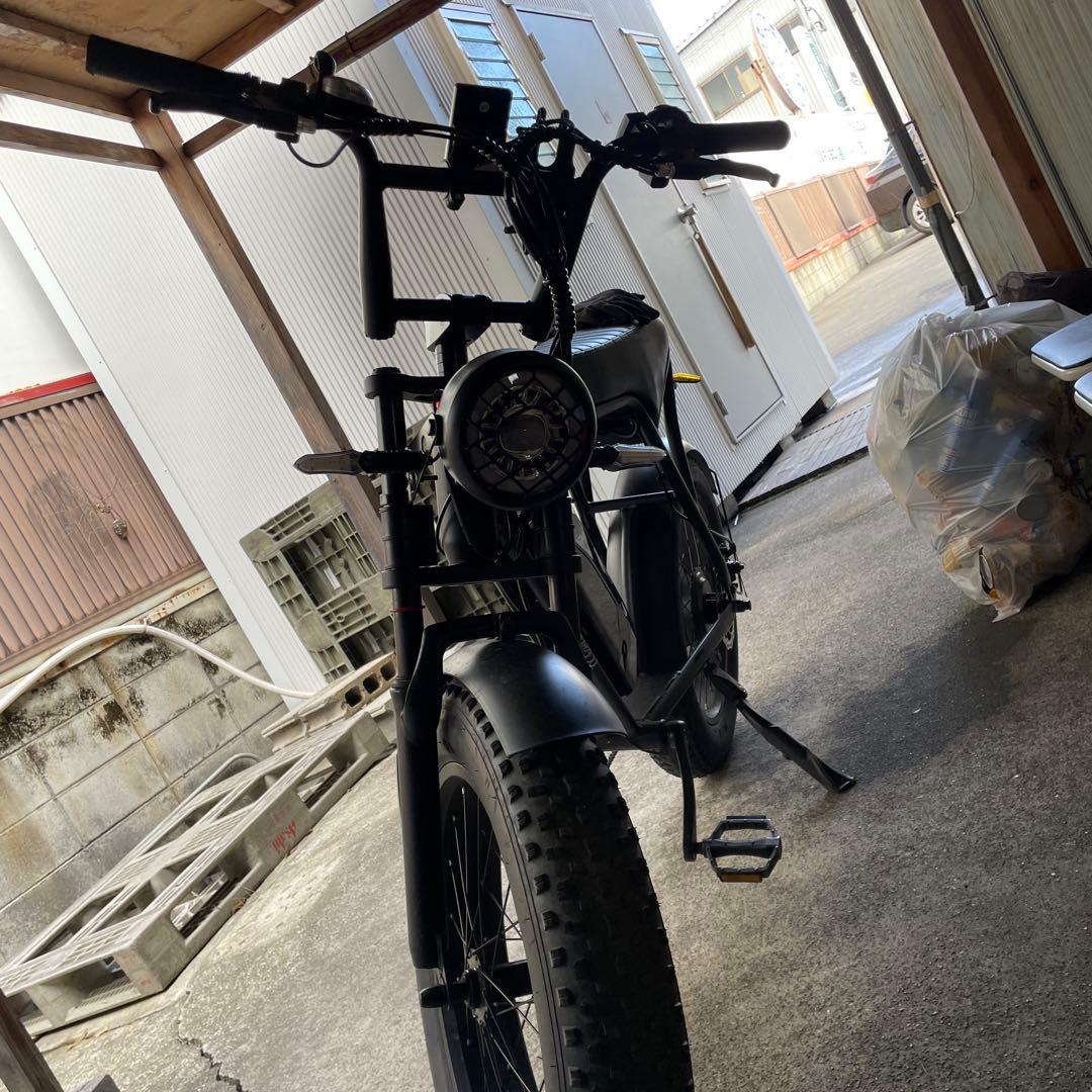 電動アシスト自転車 ブラック 太タイヤ 今月中75000円
