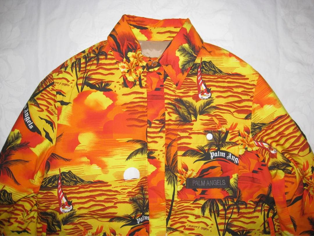 MONCLER PALM ANGELS モンクレール ダウンコートHawaii柄