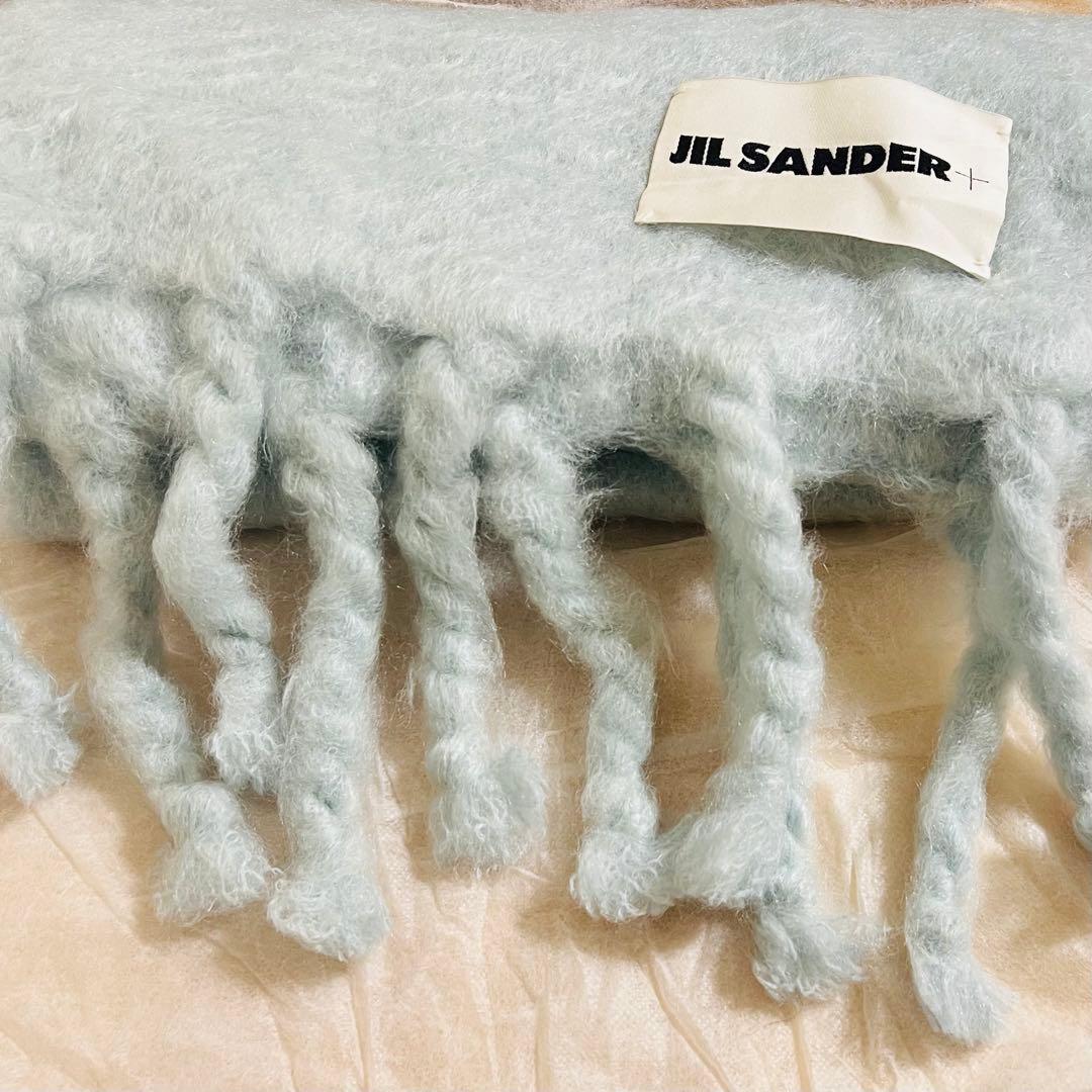 JIL SANDER+ モヘアマフラー スカイブルー