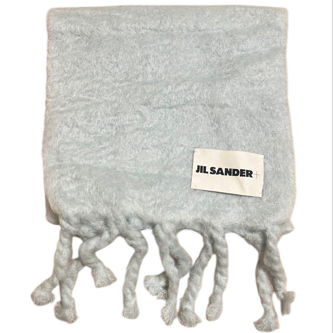 JIL SANDER+ モヘアマフラー スカイブルー