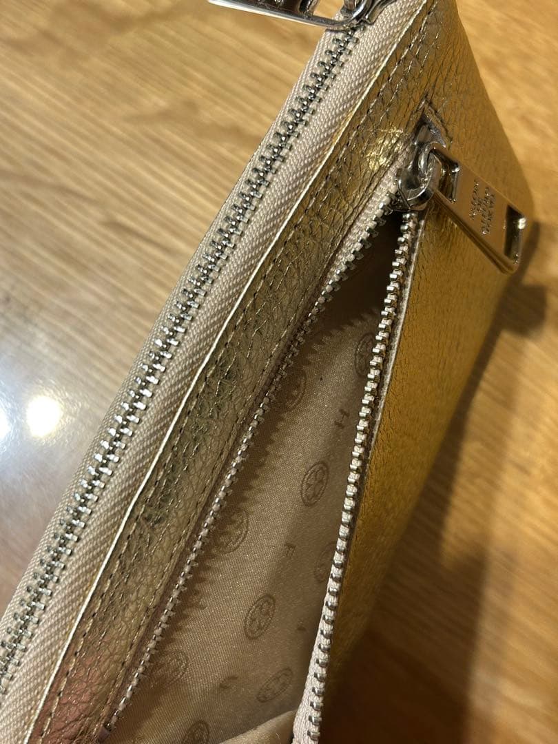 SALON DE ALFURD ゴールド スマイル L字ミニ財布