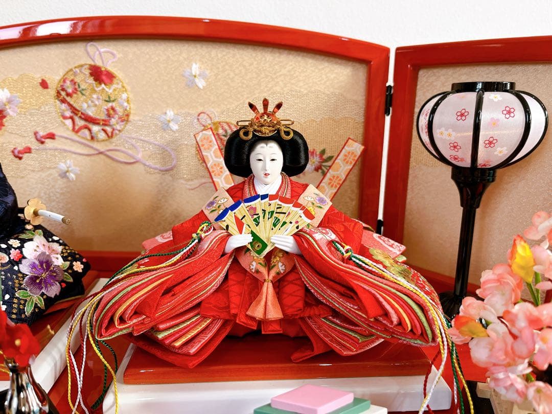 伝統的なひな人形セット　※オマケ付き