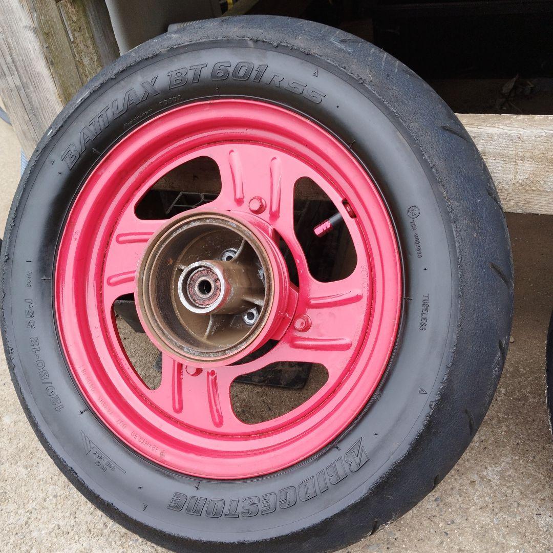 今日だけ　美品ＹＳＲ５０ ＹＳＲ８０ 前後ホイールタイヤ付き