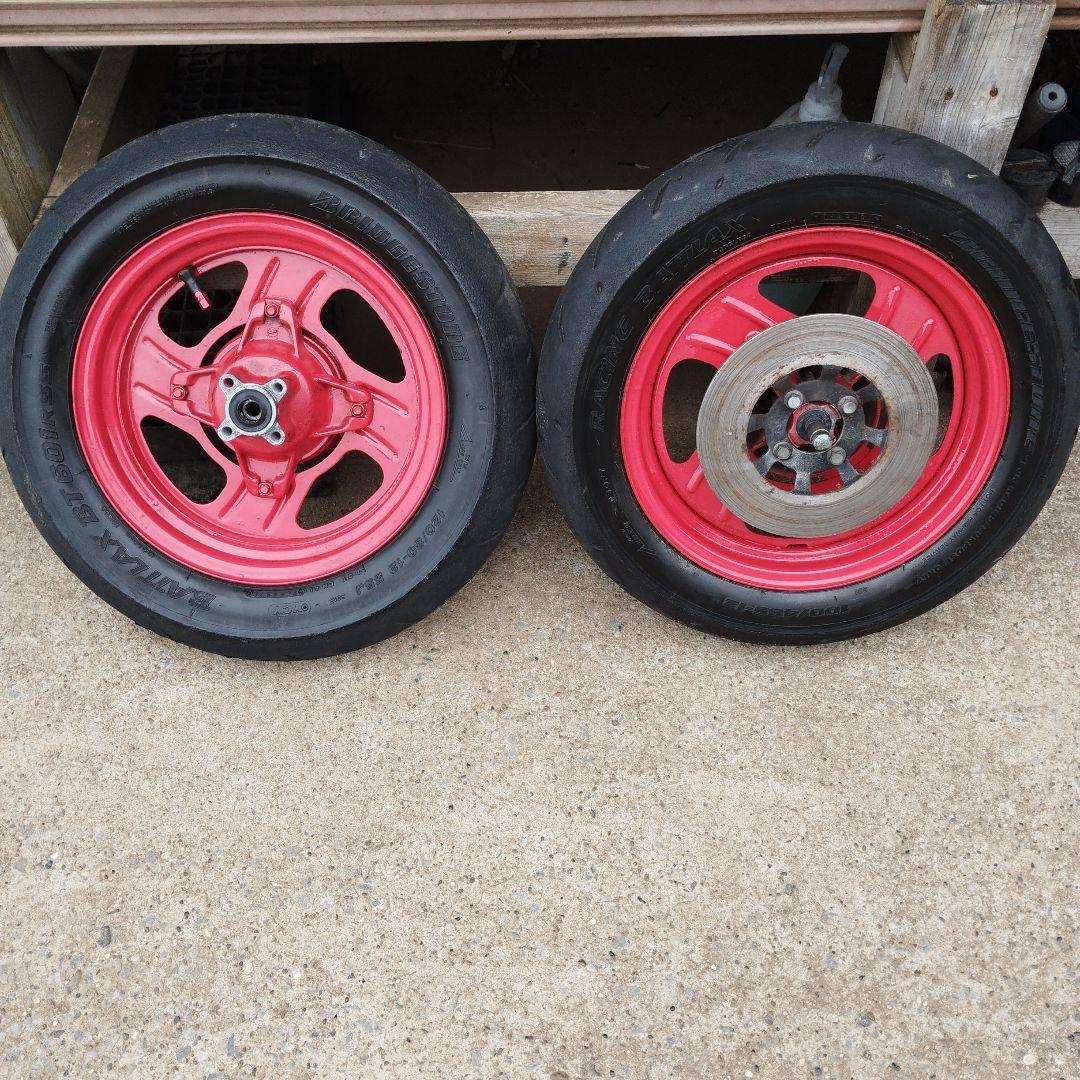 今日だけ　美品ＹＳＲ５０ ＹＳＲ８０ 前後ホイールタイヤ付き