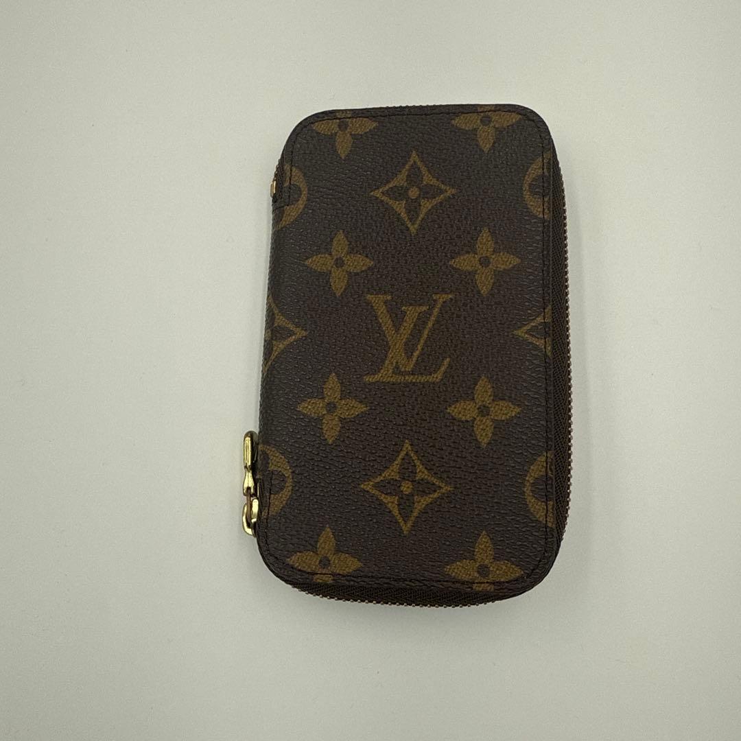Louis Vuitton レザー 6連キーケース ブラウン