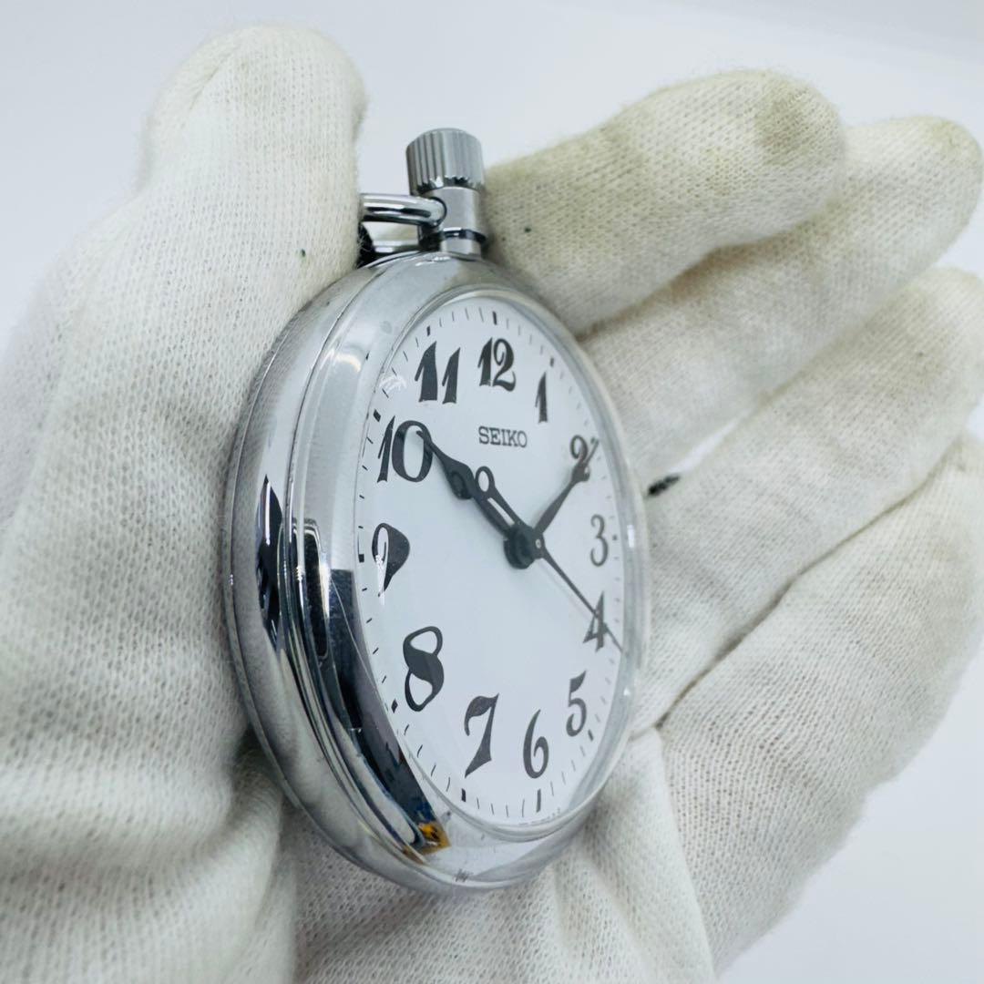 ✨SEIKO✨セイコー✨7C21-0A20✨シルバー✨鉄道時計✨懐中時計✨