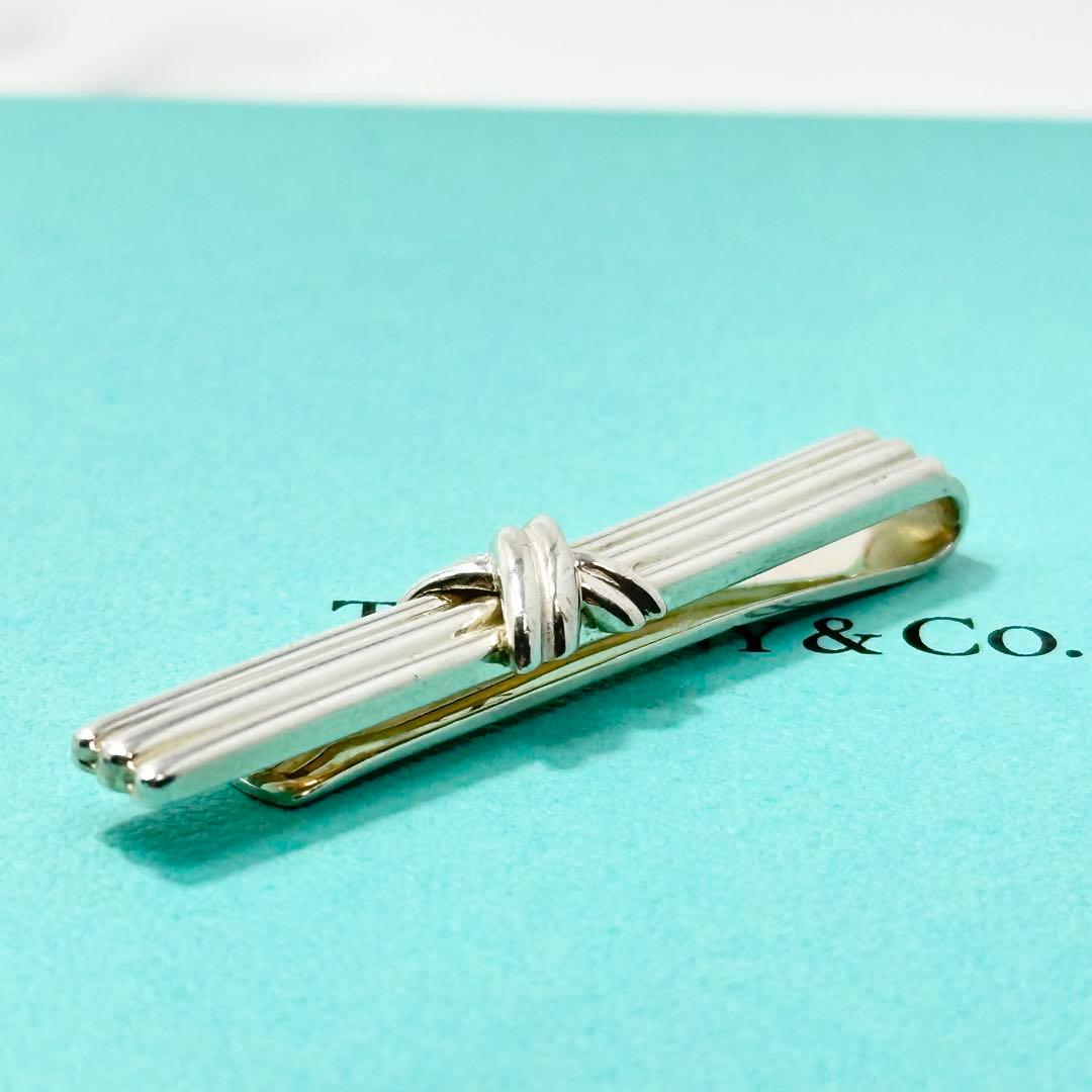 Tiffany シグネチャー　クロス　ネクタイピン　Ag925 タイピン