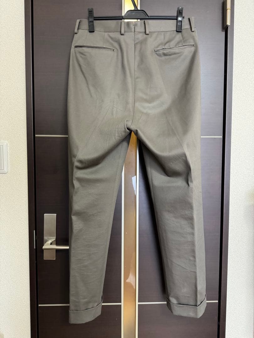 BRITISH MADE【オフィサーパンツ ポーツマス】カーキグレー Lサイズ