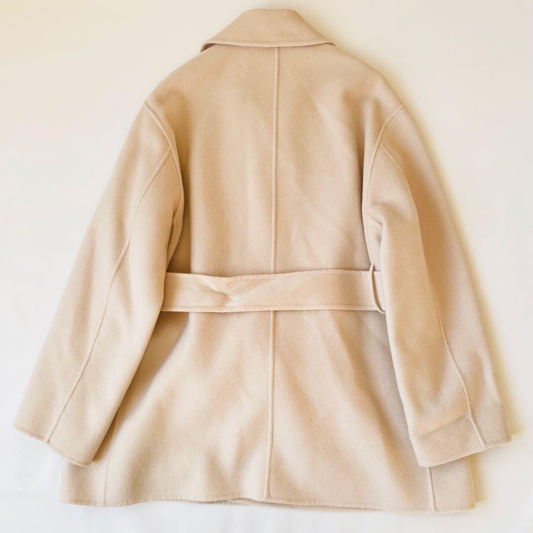 【美品】BALLSEY　プレミアムウールリバー ベルテッド ショートコート