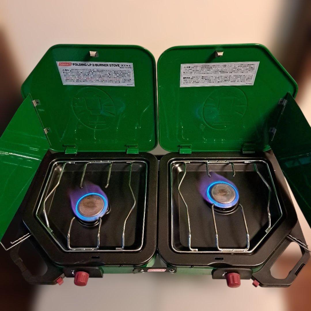 コールマン フォールディングLPツーバーナーストーブ　美品❗ 廃盤 稀少品❗
