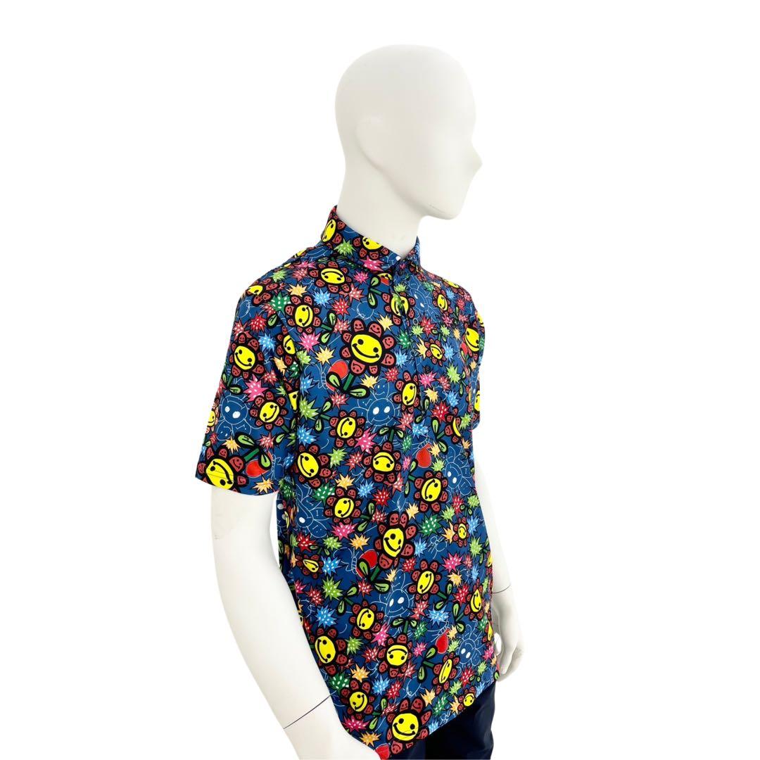 エリートグリップ　ラフウォーター　ポロシャツ　ハッピー6柄　ネイビー　LL