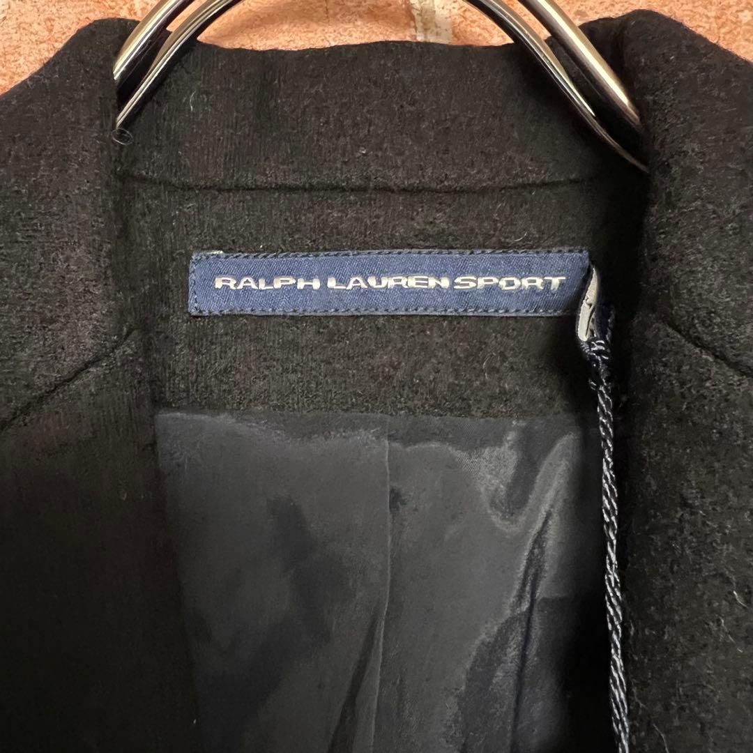 (新品未使用タグ付き)ラルフローレン　ピークドラペルテーラドジャケット　黒色