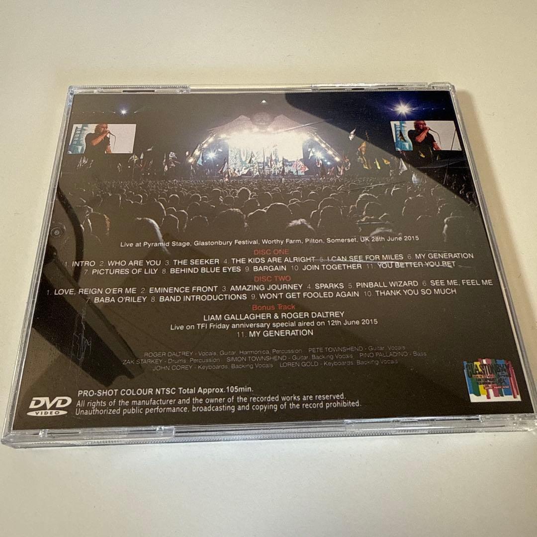 ミュージック The Who Glastonbury Festival 2015 DVD