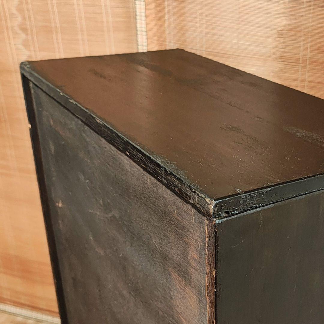 木製本棚　小引き出し2杯　オープンラック　食器棚　昭和レトロ　古家具