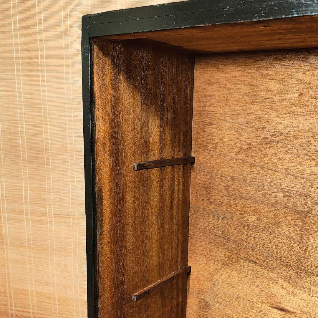 木製本棚　小引き出し2杯　オープンラック　食器棚　昭和レトロ　古家具