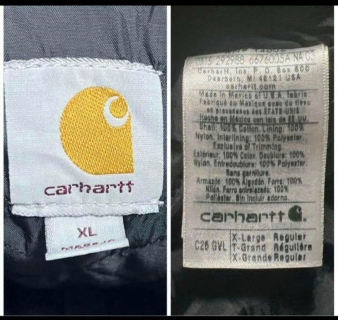 carhartt カーハート トラディショナルコート XL ボロ 企業ロゴ
