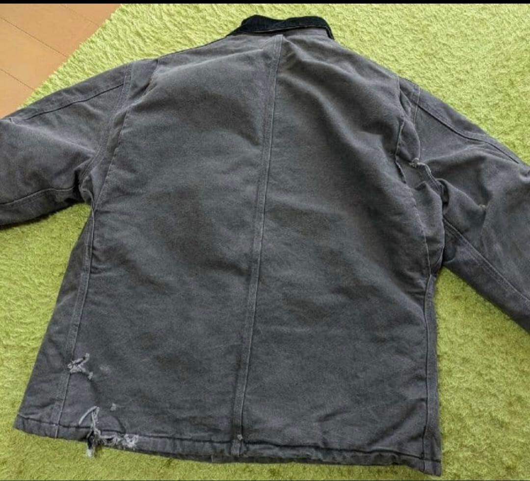 carhartt カーハート トラディショナルコート XL ボロ 企業ロゴ