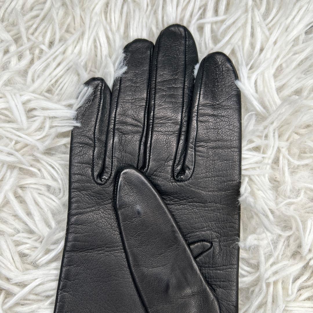 LOEWE ロエベ グローブ レザー ブラック　手袋　ロゴ　アナグラム　ブラック