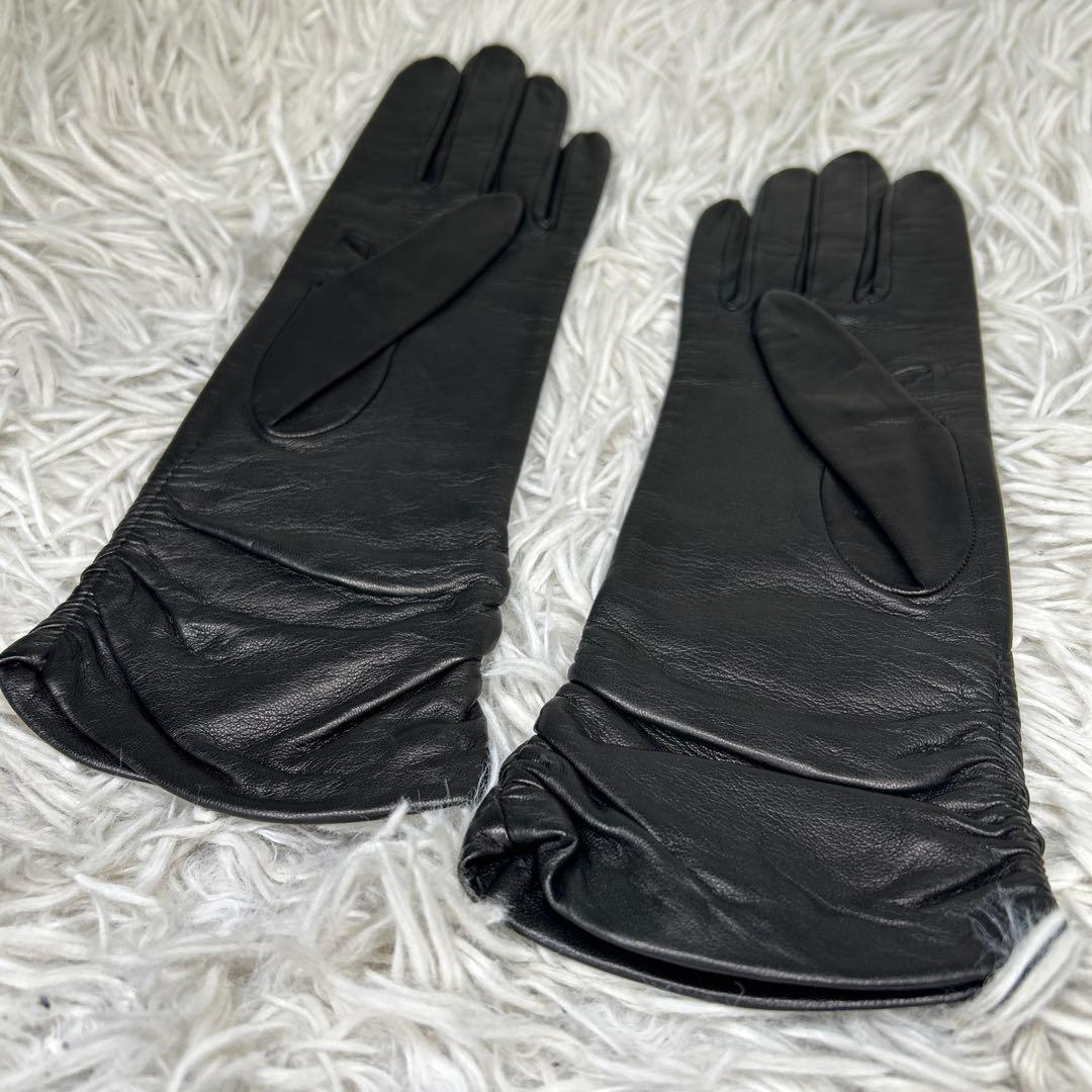 LOEWE ロエベ グローブ レザー ブラック　手袋　ロゴ　アナグラム　ブラック