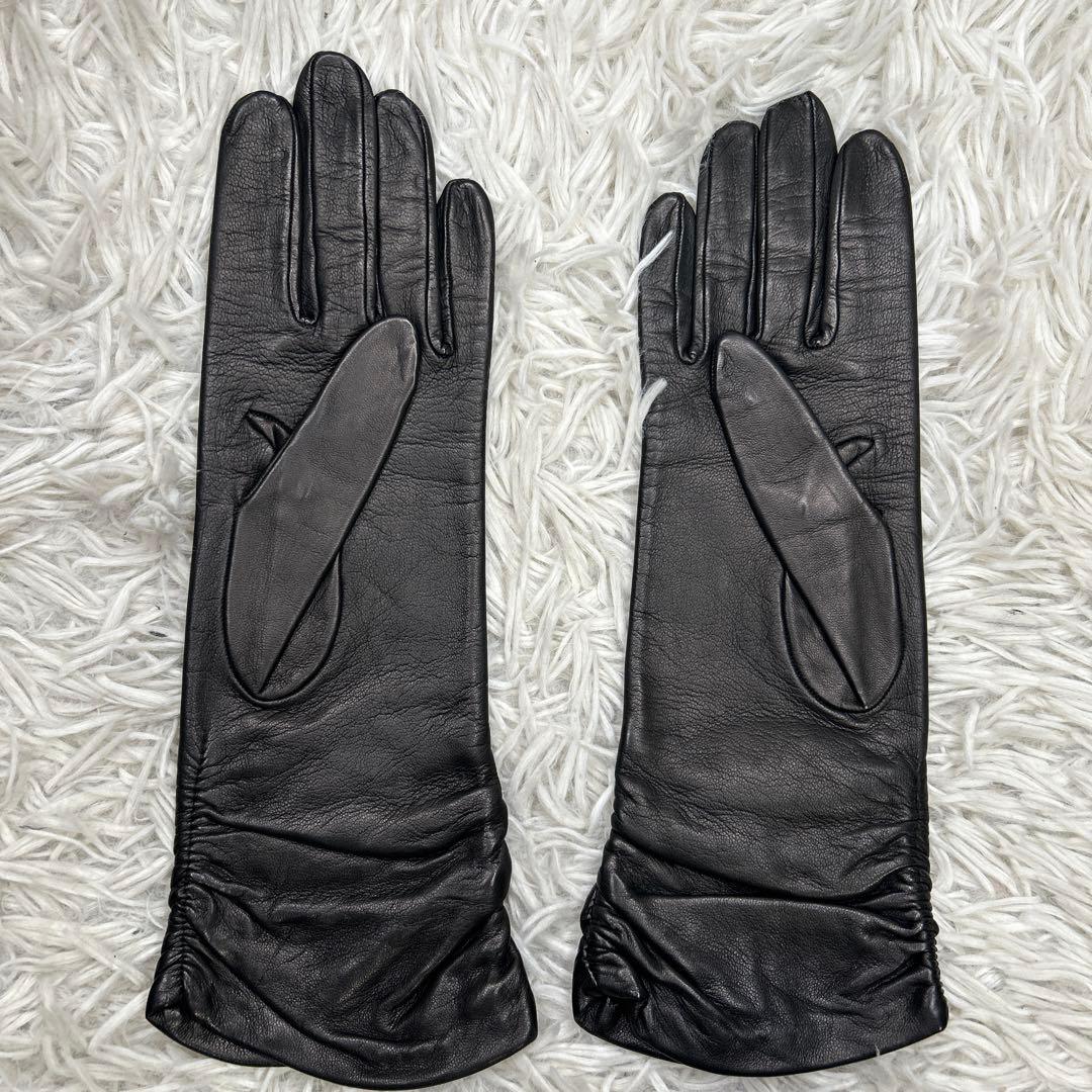 LOEWE ロエベ グローブ レザー ブラック　手袋　ロゴ　アナグラム　ブラック