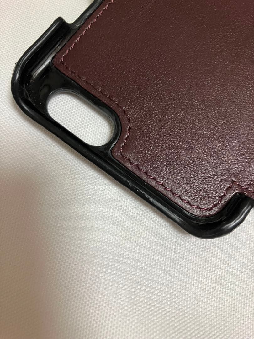 美品CHANEL iPhoneケース キャビアスキン正規品 シルバーココマーク