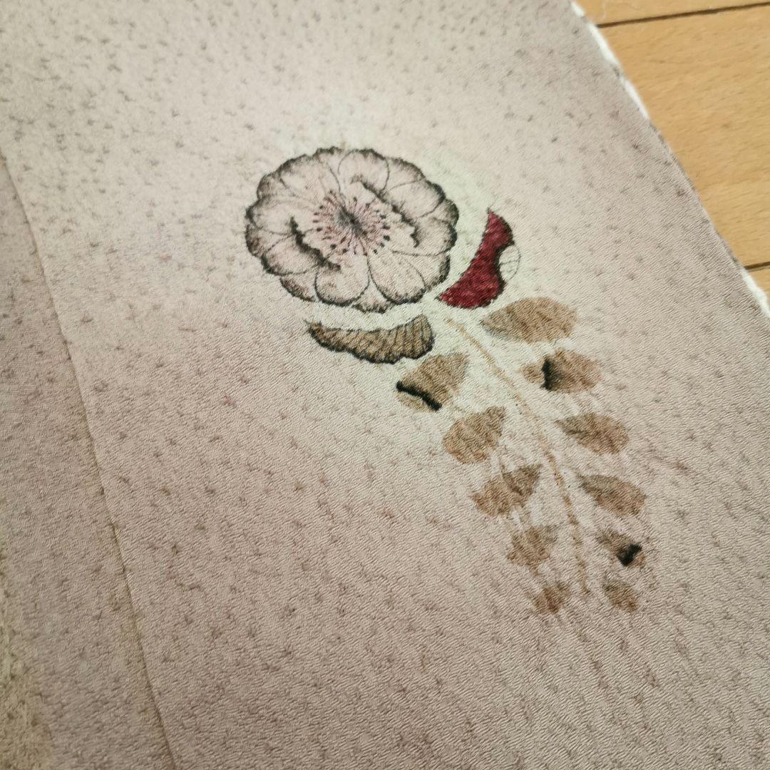 【新品 辻が花】優しいミルクティー色 技巧絞り 訪問着 付け下げ