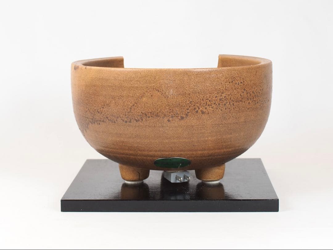 野々田式 風炉型電熱器 伊羅保 (動作OK) 茶道具 元箱付き