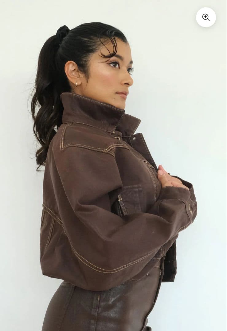 最終値下げSTUDIOR330 ダークブラウンスキニーと デニムジャケットセット