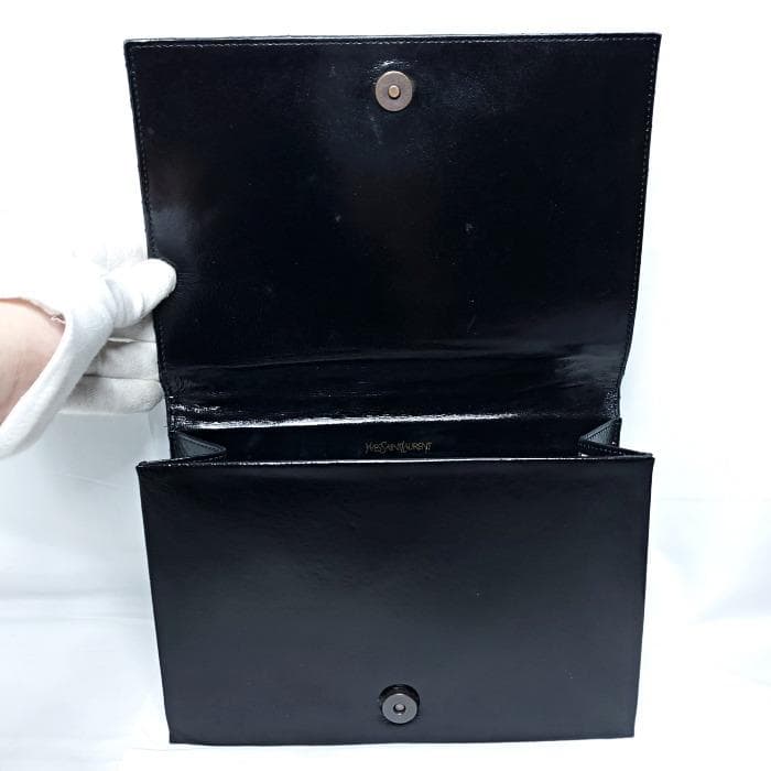 YVES SAINT LAURENT ビンテージ クラッチバッグ ブラック