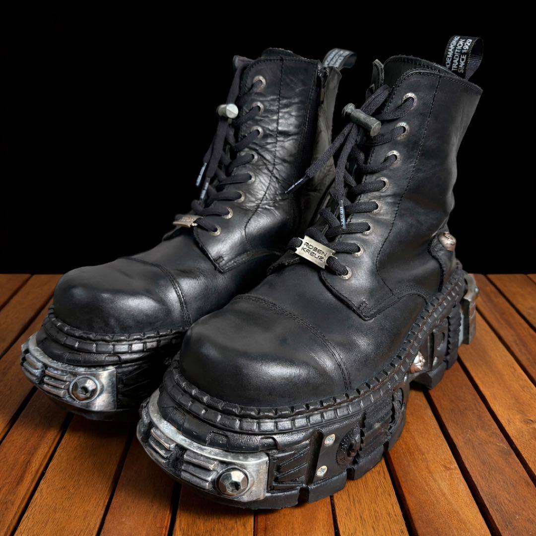 kou 様【41サイズ】NEW ROCK×ROSEN KREUZ 厚底 黒.