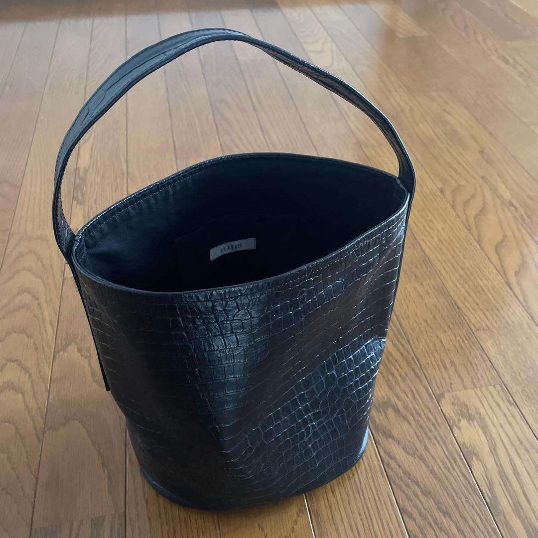 COUDRE クードル　オーバルトートバッグ金子綾クロコ型押し