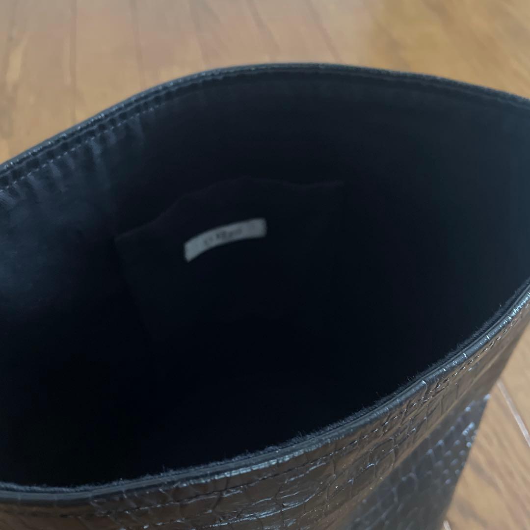 COUDRE クードル　オーバルトートバッグ金子綾クロコ型押し