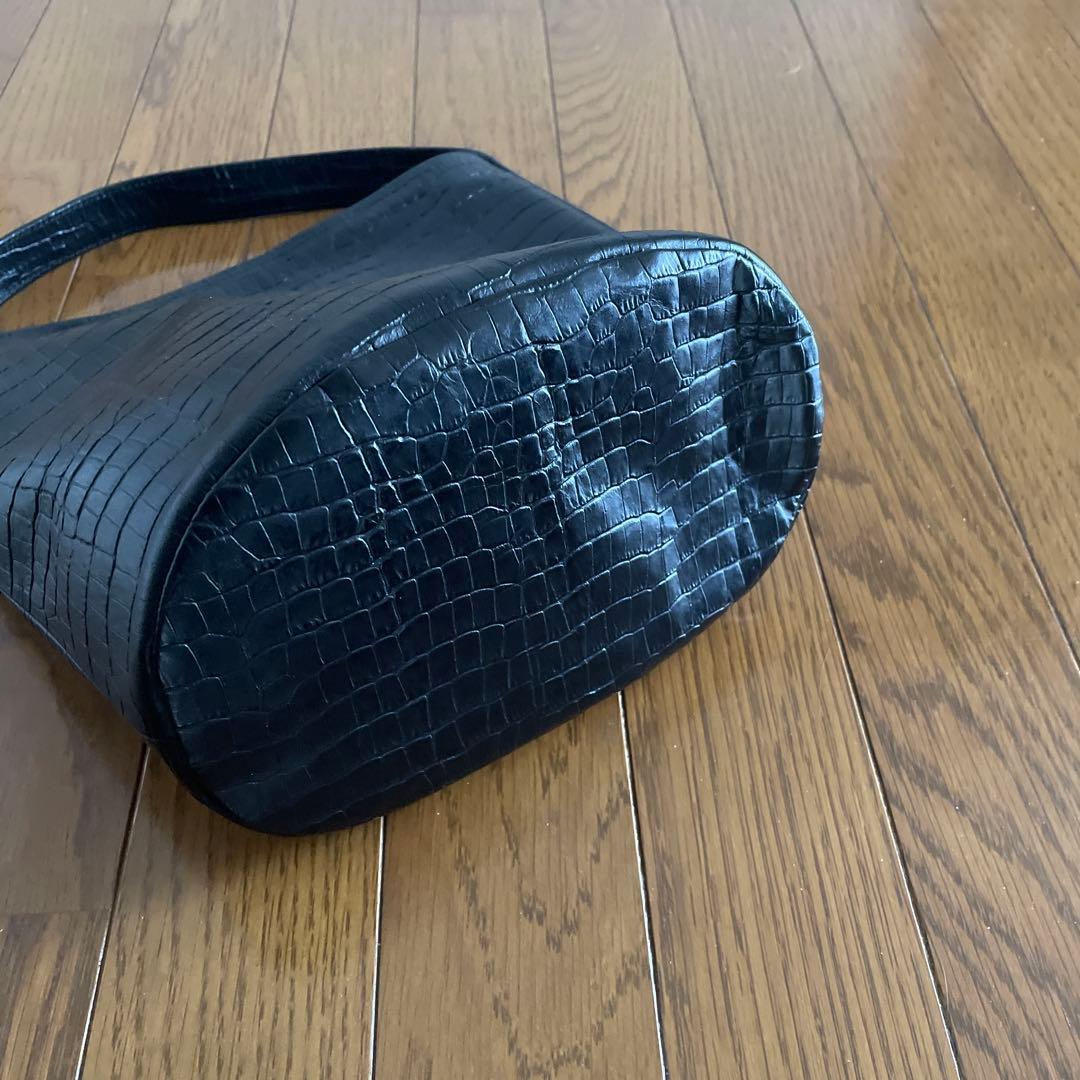 COUDRE クードル　オーバルトートバッグ金子綾クロコ型押し