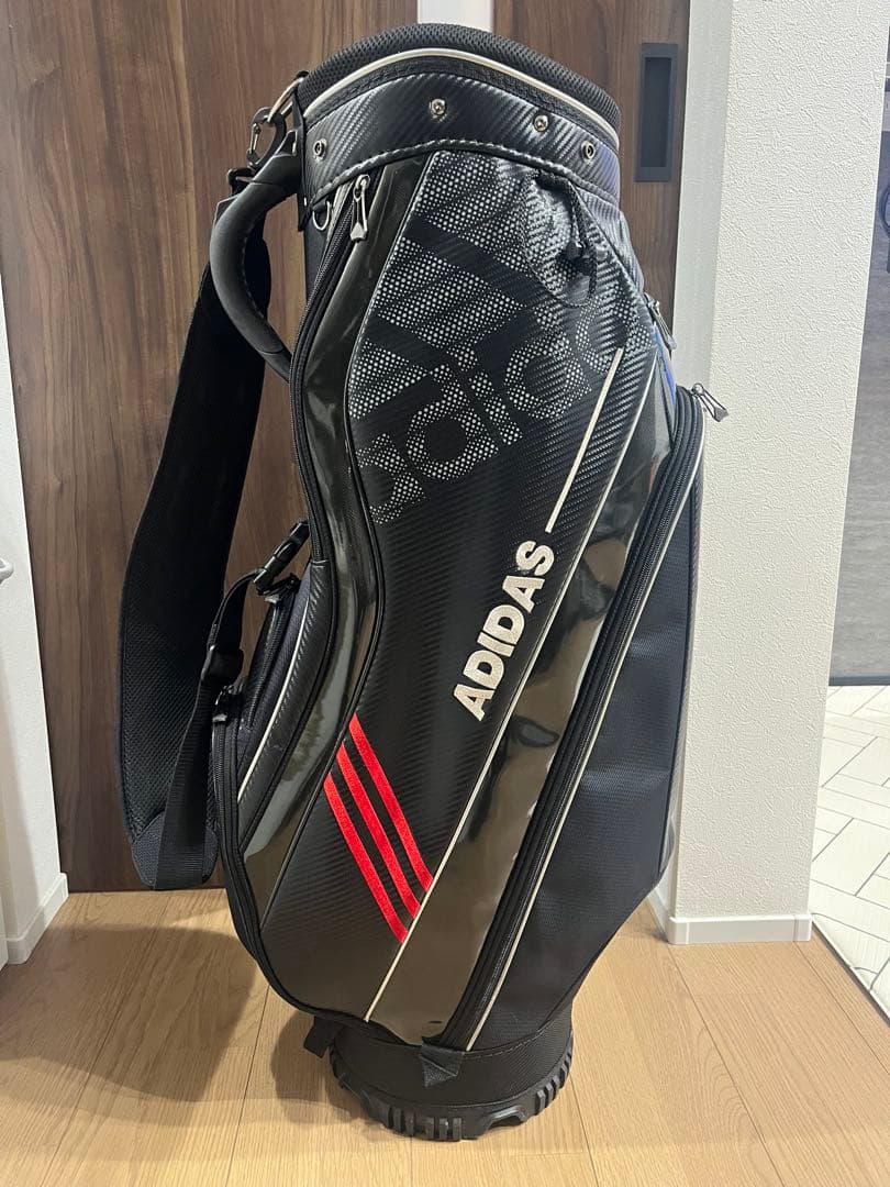 【美品‼️】adidasゴルフキャディバッグ　サービス付